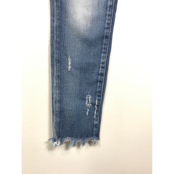 Moussy Ridgewood Women's Jeans Designer Raw Hem Capsule Staple Wardrobe Tapered - Picture 4 of 11